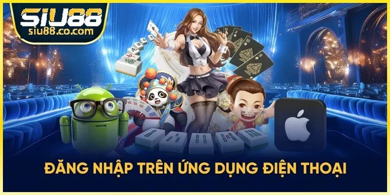 Đăng nhập trên ứng dụng di động